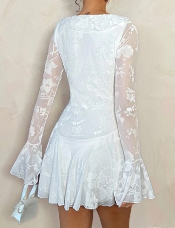Rochie mini Shein, alb