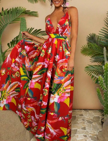 Rochie maxi Shein, roșu