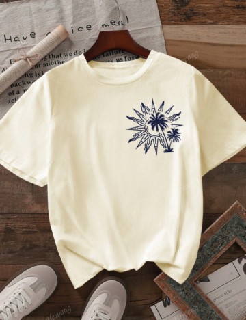 Tricou Shein, bej