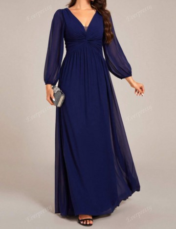 Rochie maxi Ever pretty by Shein, albastru
