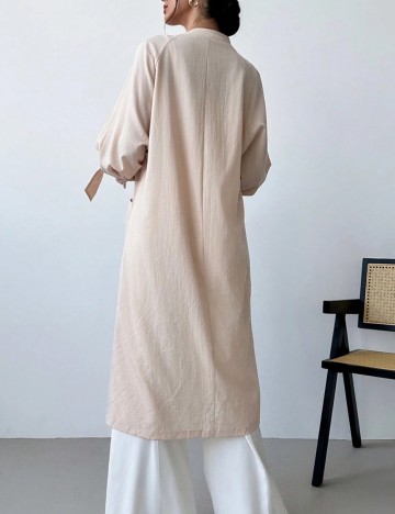 Cardigan lung Shein, bej