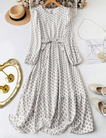 Rochie maxi Shein Curve+, mix culori