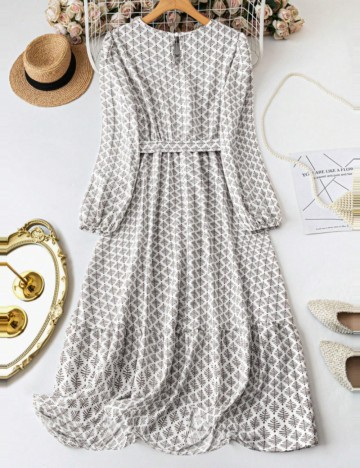 Rochie maxi Shein Curve+, mix culori