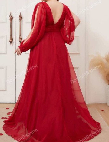 Rochie de ocazie Shein Curve+, roșu
