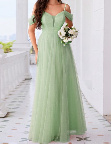Rochie de ocazie Shein, verde