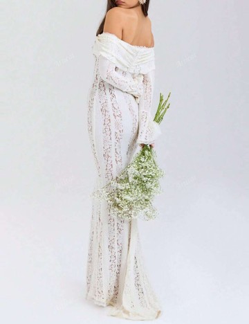 Rochie maxi Shein, alb