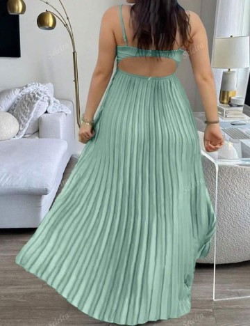 Rochie midi Shein Curve+, turcoaz