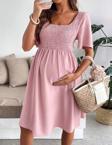 Rochie midi Shein, roz