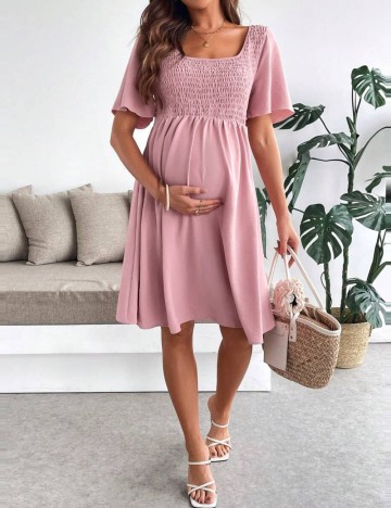 Rochie midi Shein, roz