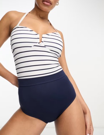Costum de baie întreg French Connection, mix culori