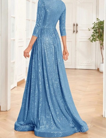 Rochie de ocazie Shein, albastru