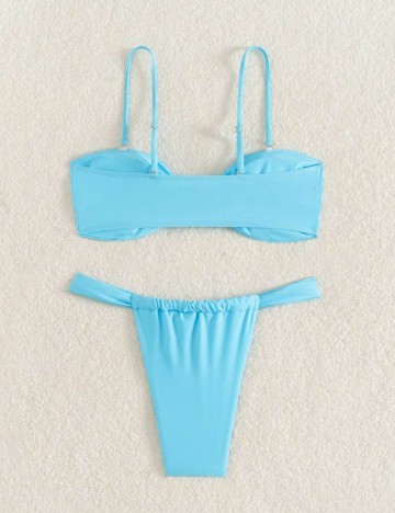 Costum de baie Shein, albastru