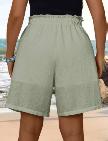 Pantaloni scurți Shein Curve+, gri
