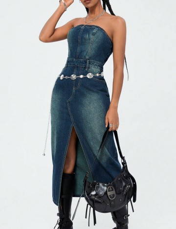 Rochie de blugi Shein, albastru