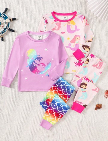 Set pijamale Shein, mix culori