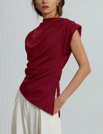 Tricou Shein, vișiniu