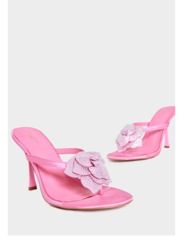 Saboți cu toc PRETTYLITTLETHING, roz