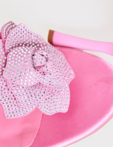 Saboți cu toc PRETTYLITTLETHING, roz