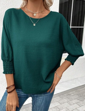 Cămașă casual Shein, verde