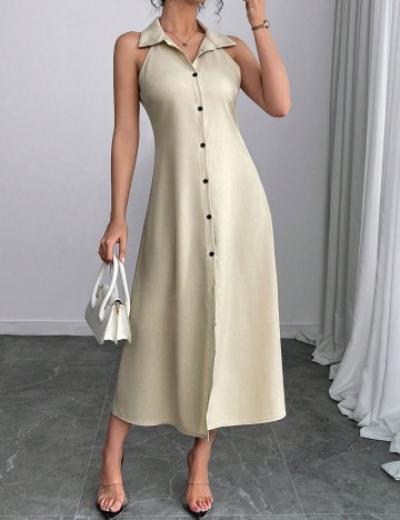 Rochie midi Shein, bej