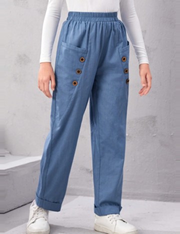 Pantaloni Shein, albastru