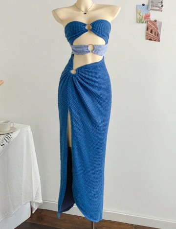 Rochie maxi Shein, albastru
