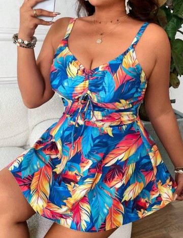 Costum de baie Shein Curve+, mix culori