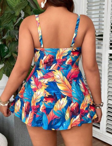 Costum de baie Shein Curve+, mix culori