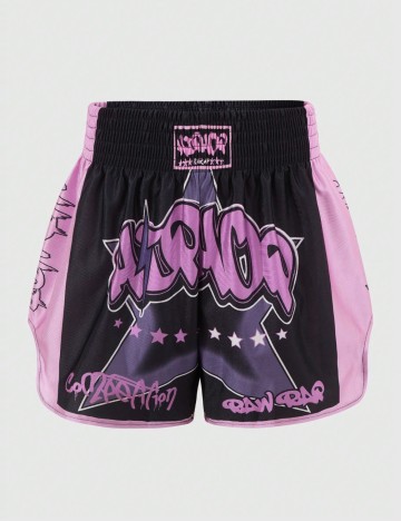 Pantaloni scurți Romwe by Shein, mix culori