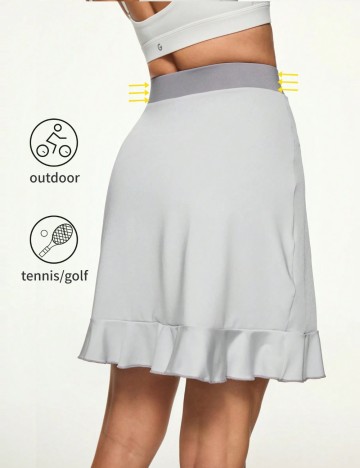 Fustă Pantalon Shein, gri