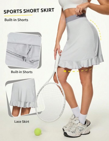 Fustă Pantalon Shein, gri