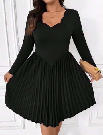 Rochie mini Shein Curve+, negru