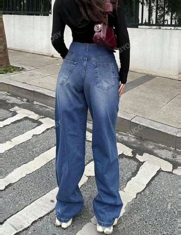 Jeans Shein, albastru