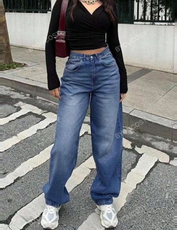Jeans Shein, albastru