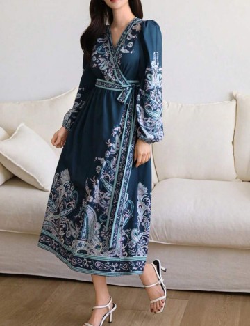 Rochie midi Shein, mix culori