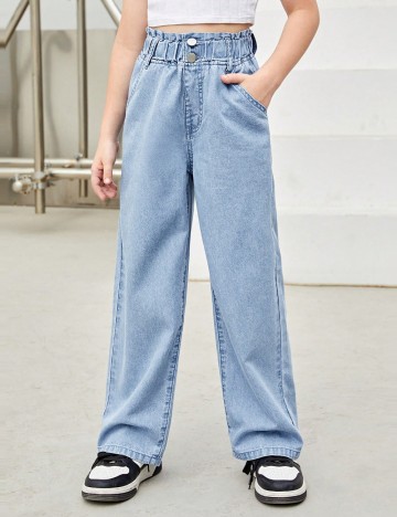 Pantaloni Shein, albastru