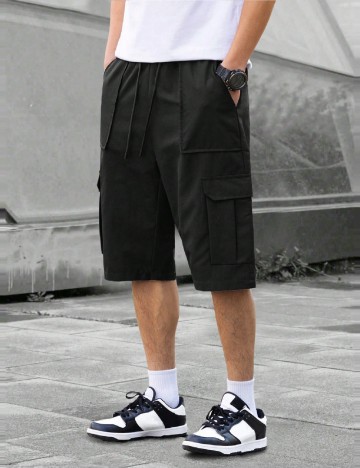 Pantaloni scurți MANFINITY by Shein, negru
