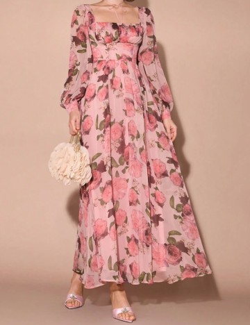 Rochie maxi Shein, mix culori