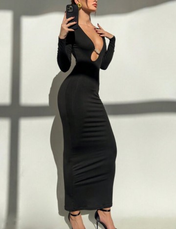 Rochie maxi Shein, negru