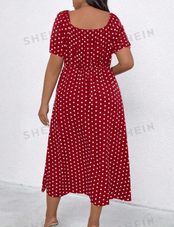 Rochie midi Shein Curve+, mix culori