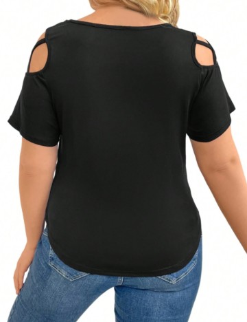 Tricou Shein Curve+, negru