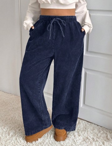 Pantaloni Shein Curve+, albastru