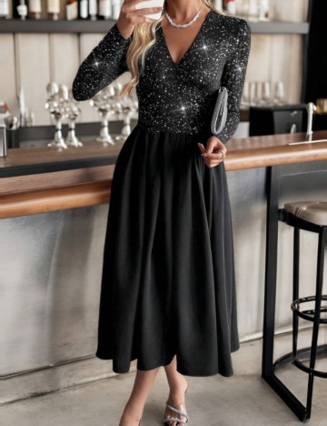 Rochie midi Shein, negru