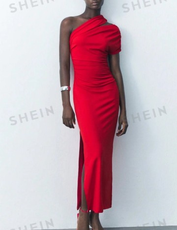 Rochie midi Shein, roșu