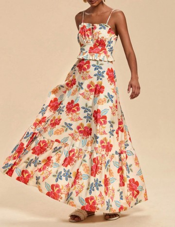 Rochie maxi Shein, mix culori