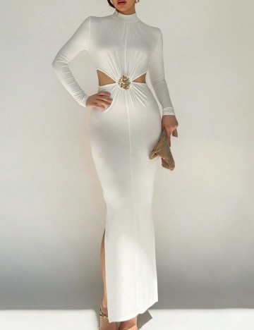 Rochie maxi Shein, alb