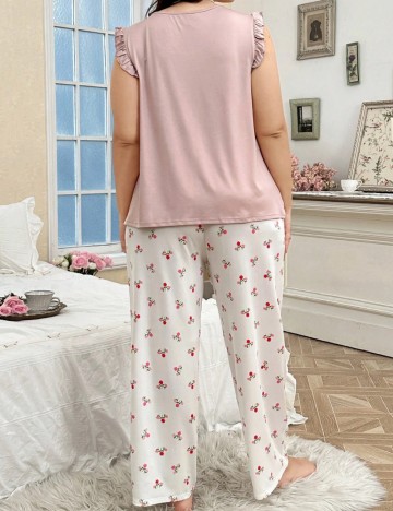 Compleu pijamale Shein Curve+, mix culori