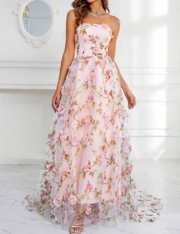 Rochie de ocazie Shein, floral print