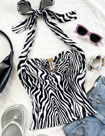 Top Shein, mix culori