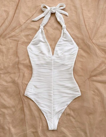 Costum de baie întreg Shein, alb